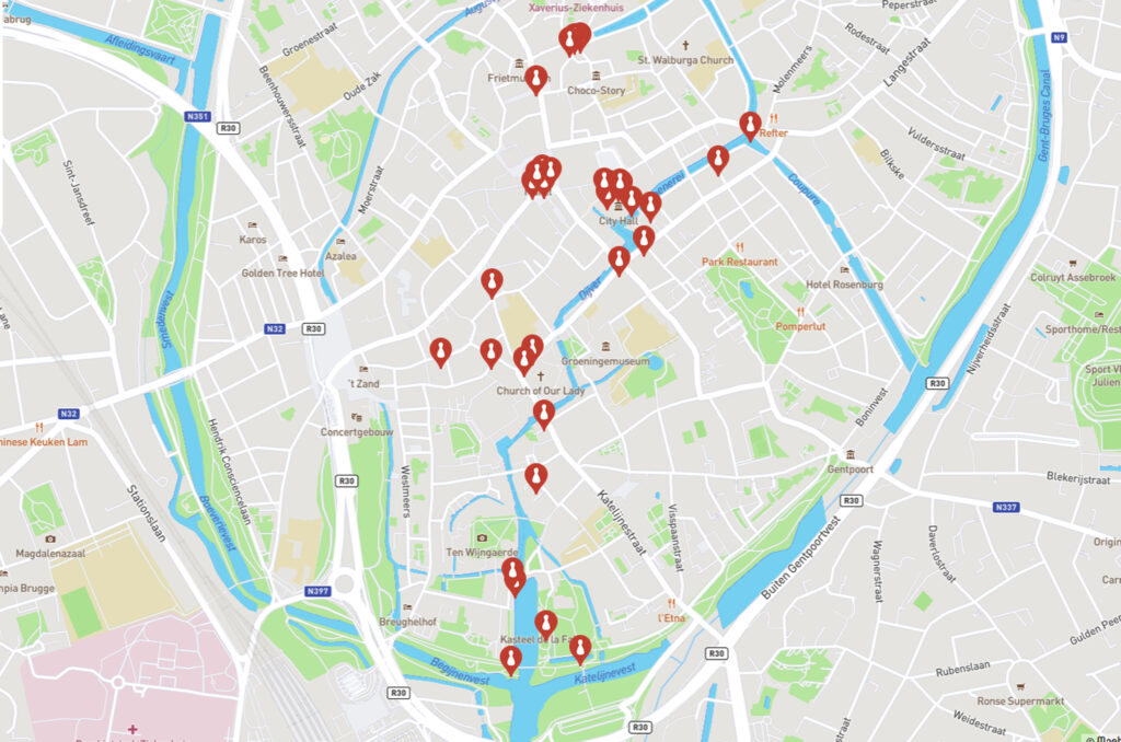 plattegrond Brugge