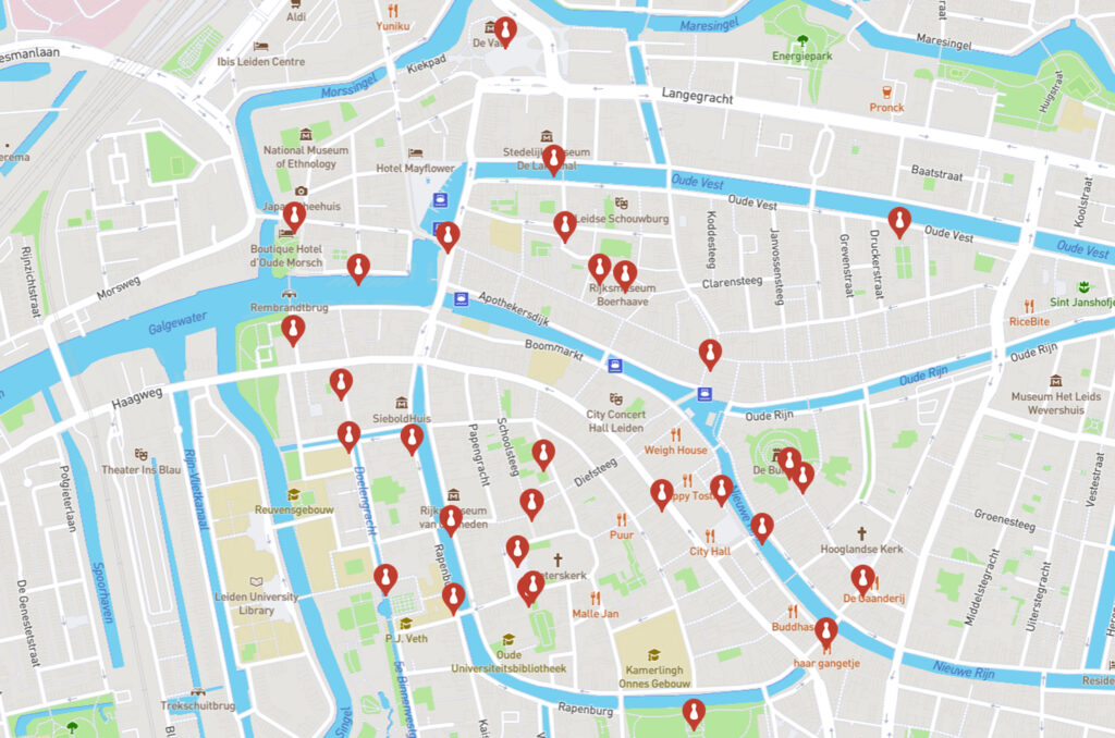 plattegrond Leiden